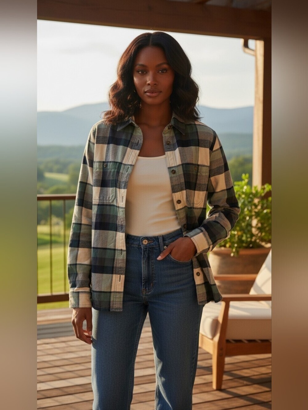 Carhartt Rugged Flex Hamilton Fleece Lined Flannel Shirt Plaid Womens XS